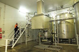 Inside the juice blending plant Inside the juice blending plant